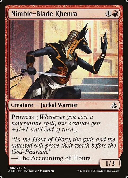 Nimble-Blade Khenra, Magic card AKH 145 — Amonkhet set