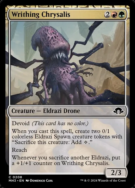 Writhing Chrysalis, Magic card MH3 208 — Modern Horizons 3 set