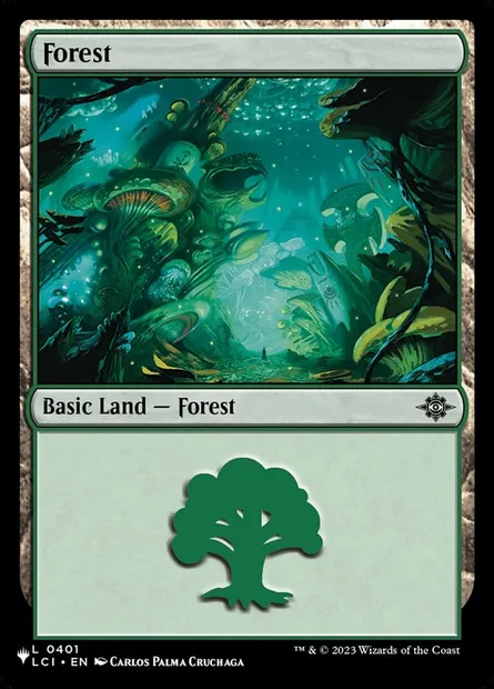 Forest, Magic card PLST LCI-401 — The List set