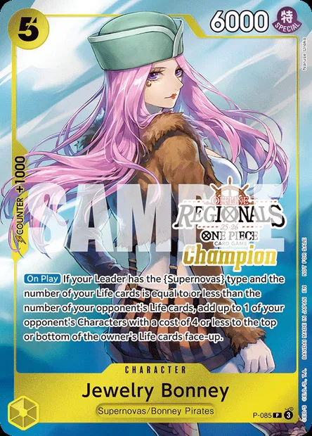 Jewelry Bonney, One Piece card P-085 — Promotion card set