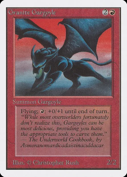 Granite Gargoyle, Magic card 2ED 156 — Unlimited Edition set