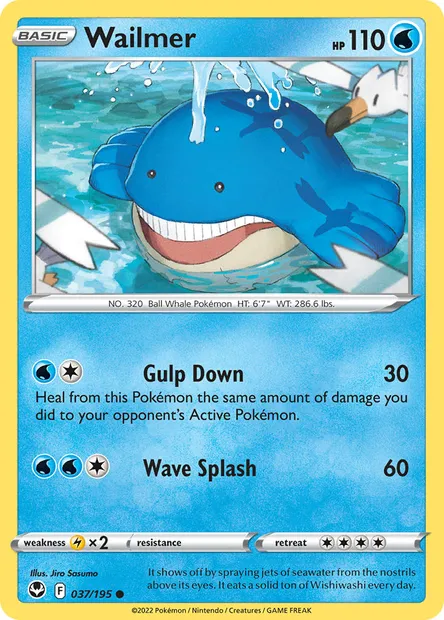 Wailmer, Pokémon card SIT 037 — Silver Tempest set