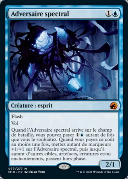 Adversaire spectral, carte Magic MID 77 — extension Innistrad : chasse de minuit