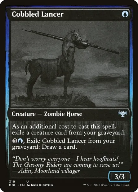 Cobbled Lancer, Magic card DBL 319 — Innistrad: Double Feature set