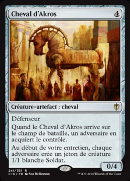 Cheval d'Akros, carte Magic C16 241 — extension Commander 2016
