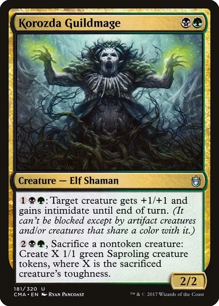 Korozda Guildmage, Magic card CMA 181 — Commander Anthology set