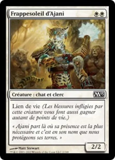Frappesoleil d'Ajani, carte Magic M13 2 — extension Magic 2013
