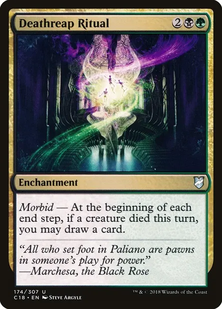 Deathreap Ritual, Magic card C18 174 — Commander 2018 set