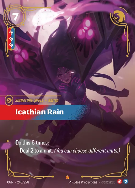 Icathian Rain, carte Riftbound OGN 248 — extension Origins