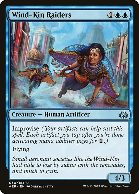 Wind-Kin Raiders, Magic card AER 50 — Aether Revolt set