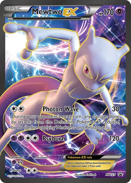 Mewtwo EX, Pokémon card XY 125 — XY Black Star Promos set