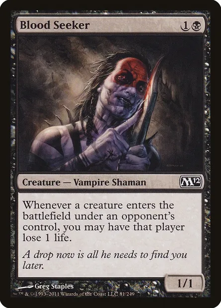 Blood Seeker, Magic card M12 81 — Magic 2012 set