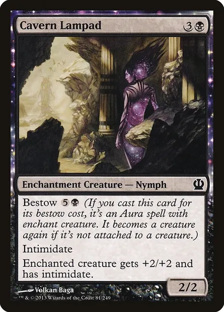Cavern Lampad, Magic card THS 81 — Theros set