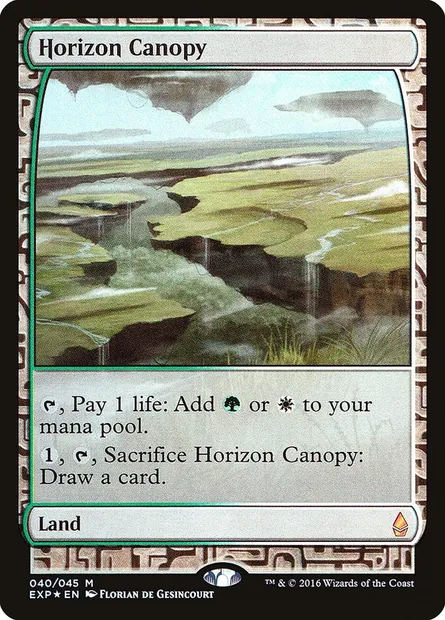 Horizon Canopy, Magic card EXP 40 — Zendikar Expeditions set
