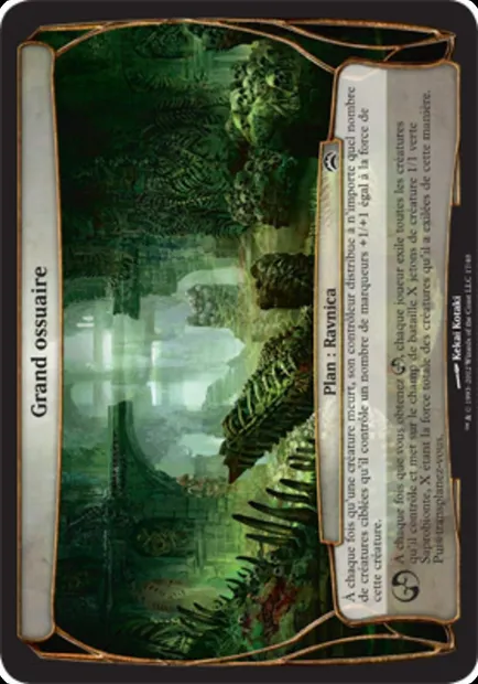 Grand ossuaire, carte Magic OPC2 17 — extension Planechase 2012 Planes