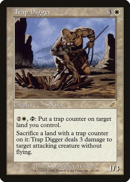 Trap Digger, Magic card SCG 24 — Scourge set