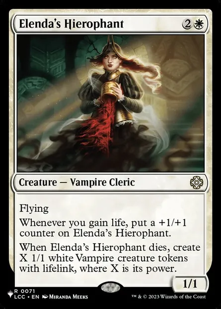 Hiérophante d'Elenda, carte Magic PLST LCC-71 — extension The List
