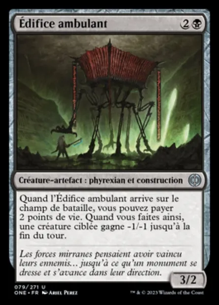 Édifice ambulant, carte Magic ONE 79 — extension Tous Phyrexians