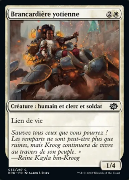 Brancardière yotienne, carte Magic BRO 33 — extension La Guerre Fratricide