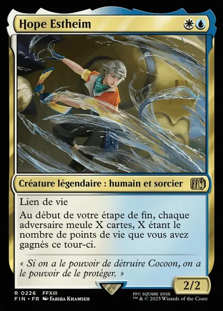 Hope Estheim, carte Magic FIN 226 — extension Final Fantasy