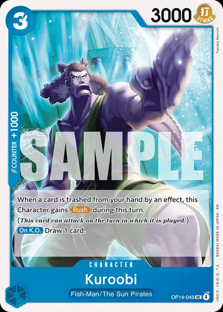 Kuroobi, One Piece card OP14-045 — THE AZURE SEA’S SEVEN set