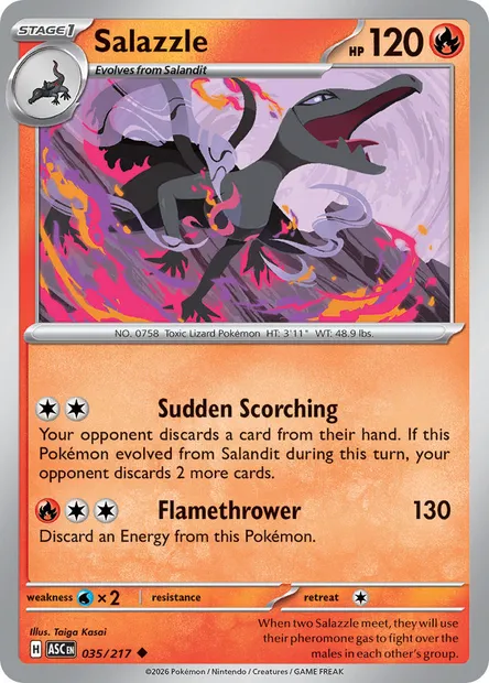 Salazzle, Pokémon card ASC 035 — Ascended Heroes set