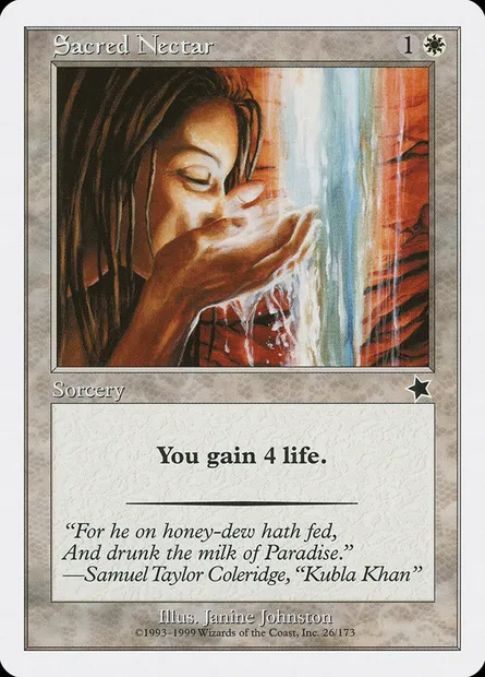 Sacred Nectar, Magic card S99 26 — Starter 1999 set