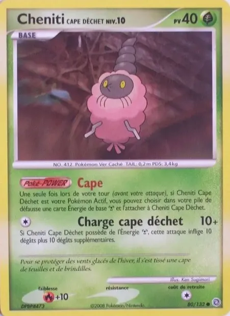 Cheniti Cape Déchet, carte Pokémon SW 80 — extension Merveilles Secrètes