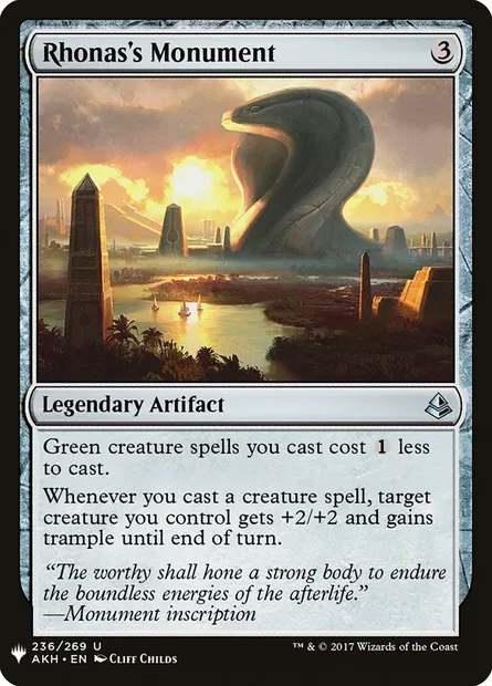 Monument de Rhonas, carte Magic PLST AKH-236 — extension The List