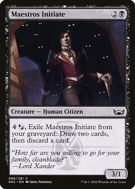 Maestros Initiate, Magic card SNC 86 — Streets of New Capenna set