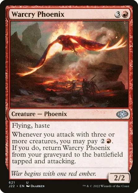 Warcry Phoenix, Magic card J22 621 — Jumpstart 2022 set