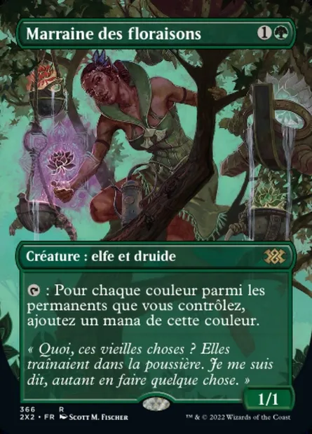 Marraine des floraisons, carte Magic 2X2 366 — extension Double Masters 2022