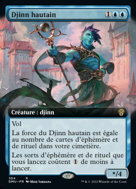 Djinn hautain, carte Magic DMU 394 — extension Dominaria Uni