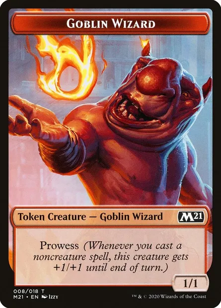 Goblin Wizard, Magic card TM21 8 — Core Set 2021 Tokens set