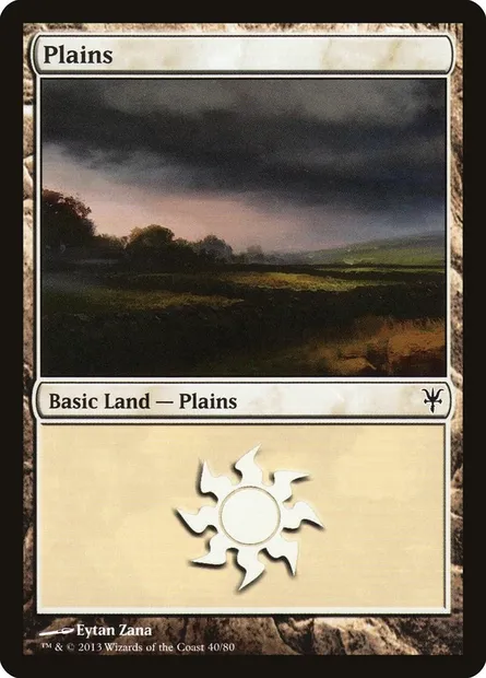 Plains, Magic card DDK 40 — Duel Decks: Sorin vs. Tibalt set