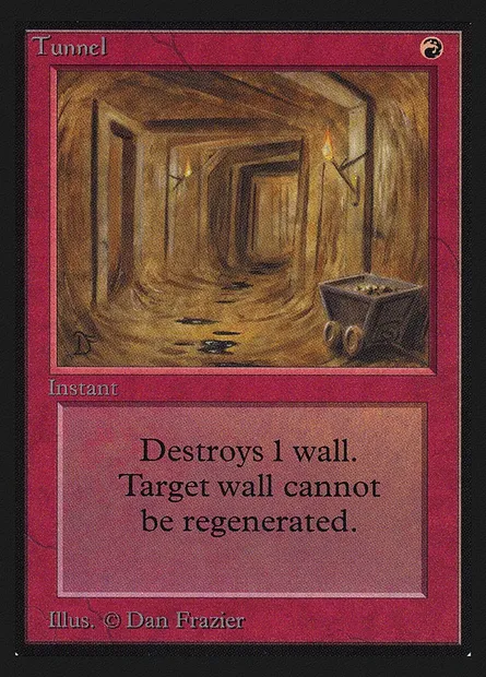 Tunnel, Magic card CEI 179 — Intl. Collectors' Edition set