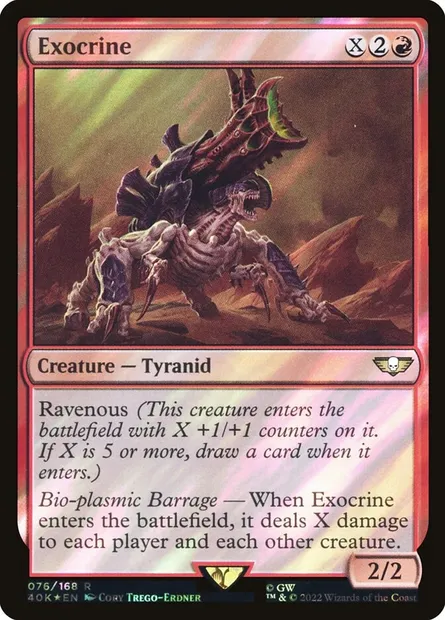 Exocrine, Magic card 40K 76★ — Warhammer 40,000 Commander set