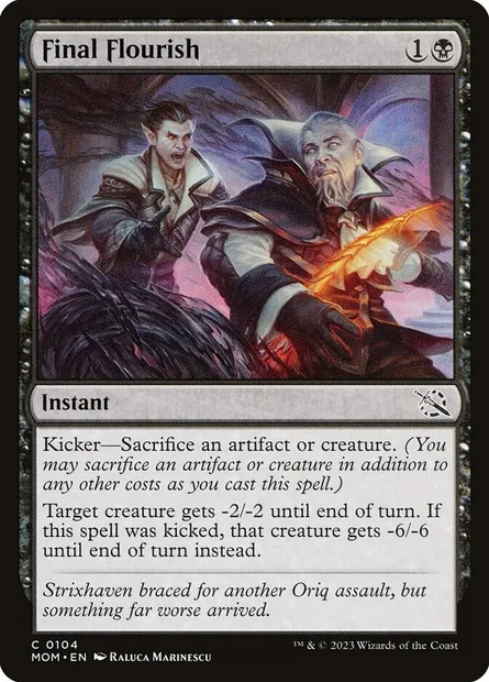 Final Flourish, Magic card MOM 104 — March of the Machine set
