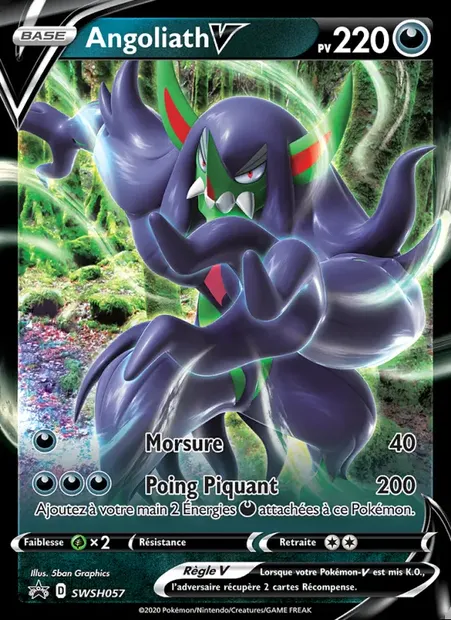 Angoliath V, carte Pokémon SWSH 057 — extension Promo SWSH