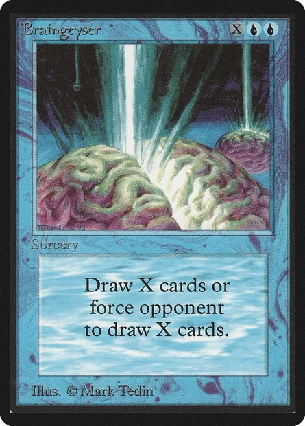 Geyser cérébral, carte Magic LEB 51 — extension Limited Edition Beta