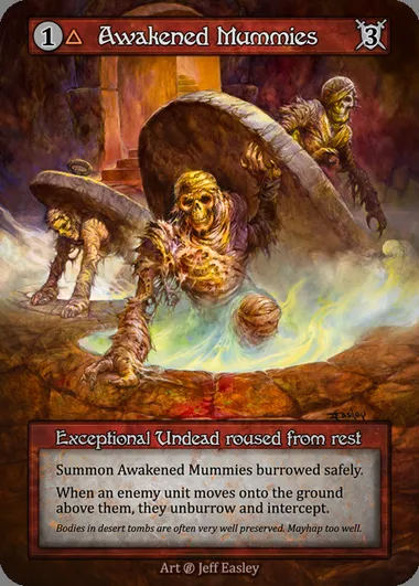 Awakened Mummies, carte Sorcery BET 024 — extension Beta