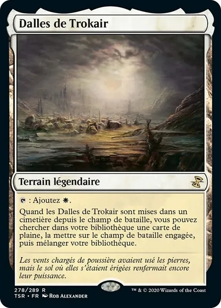 Dalles de Trokair, carte Magic TSR 278 — extension Spirale Temporelle Remastered