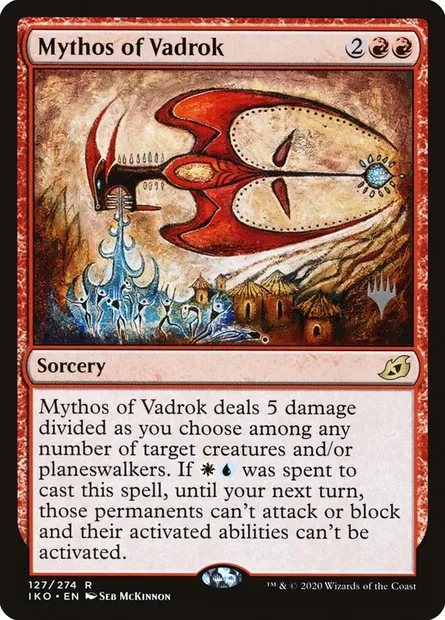 Mythe de Vadrok, carte Magic PIKO 127p — extension Ikoria: Lair of Behemoths Promos