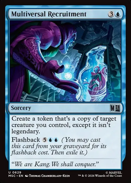 Multiversal Recruitment, Magic card MSC 629 — Marvel Super Heroes Commander set