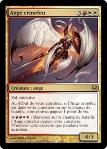 Ange crinefeu, carte Magic DDH 21 — extension Duel Decks: Ajani vs. Nicol Bolas