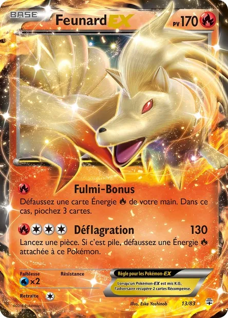 Feunard-EX, carte Pokémon GEN 13 — extension Générations