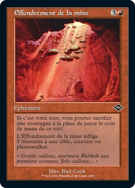 Effondrement de la mine, carte Magic MH2 408 — extension Horizons du Modern 2