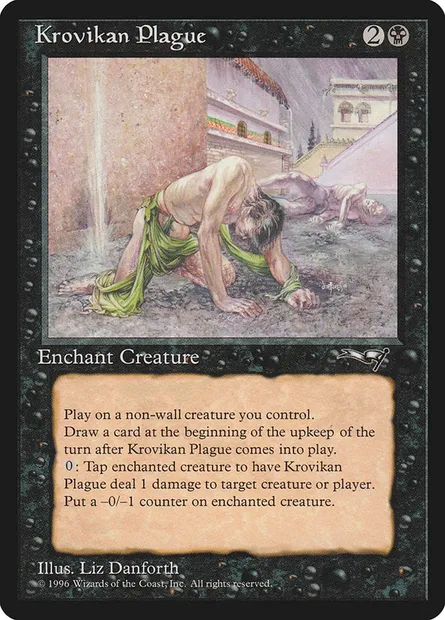 Peste krovoise, carte Magic ALL 54 — extension Alliances