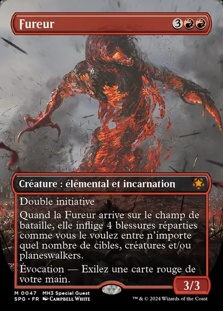 Fureur, carte Magic SPG 47 — extension Special Guests