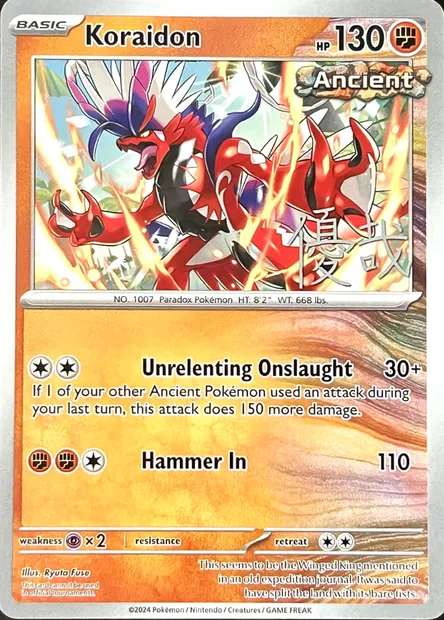 Koraidon, Pokémon card WCD25 ct385524 — World Championship Decks 2025 set